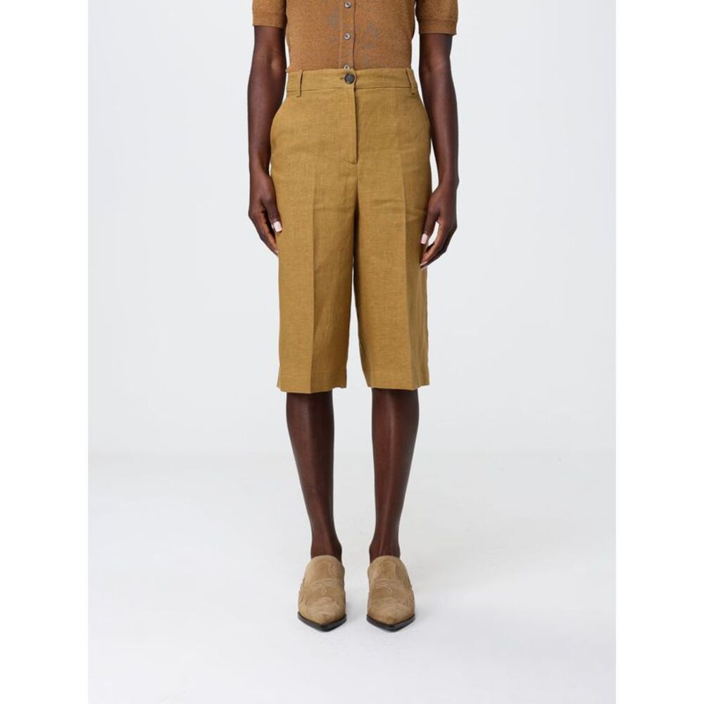 Pinko Women Pinko Linen Blend Chino Shorts